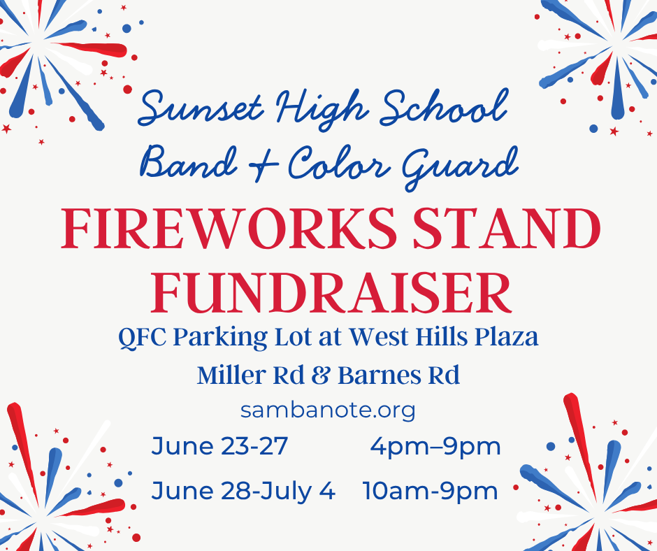 Sunset fireworks stand fundraiser